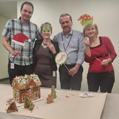 Christmas Gingerbread houses at Recochem, Milton.